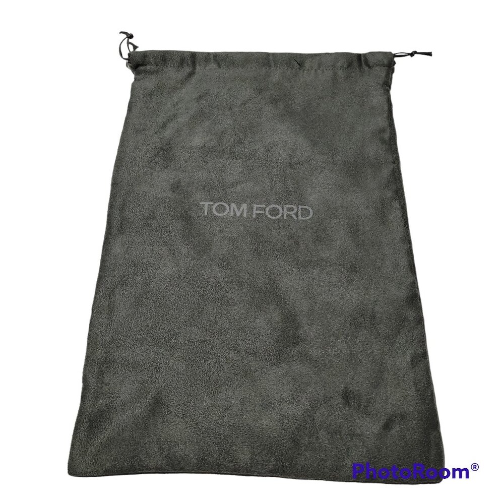 Tom Ford Drawstring Dust Bag Grey Soft Lined Made in Italy 15 x 10 in